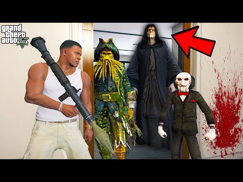 Franklin Hunting Every Evil Monster in GTA 5 | SHINCHAN and CHOP