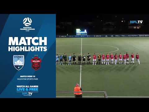 NPL NSW Men's Round 10 Fixture – Sydney FC v Wollongong Wolves