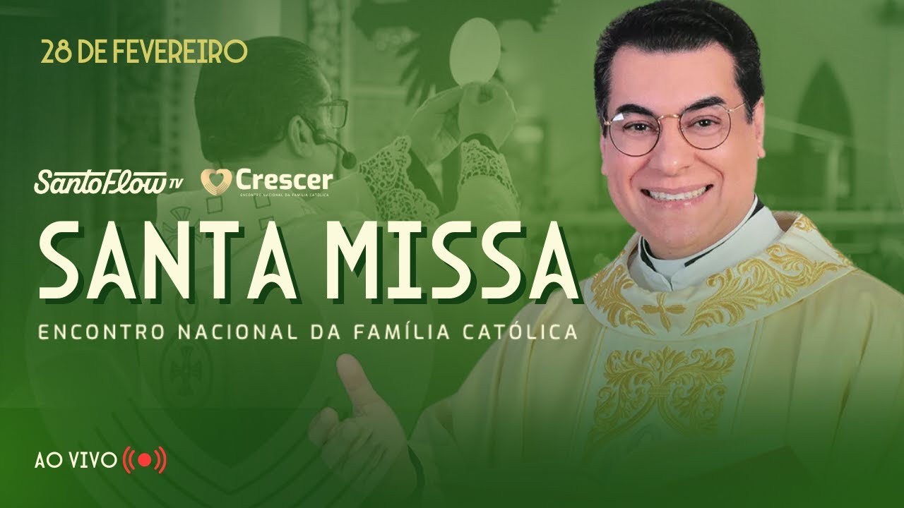 SANTA MISSA - ABERTURA CRESCER 2025 | PADRE CHRISTIAN SHANKAR |  SANTOFLOW TV