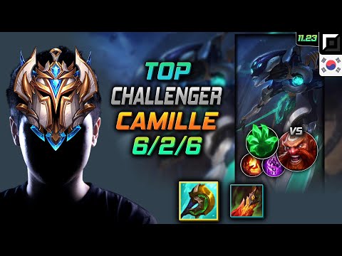 Challenger Camille Top vs Gragas - 챌린저 카밀 신파자 착취 - LOL KR 11.23
