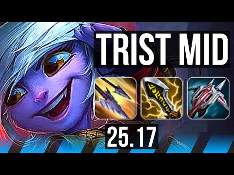 TRISTANA vs RIVEN (MID) | 13/3/3 | EUW Challenger | 25.17