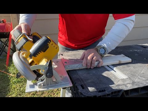 How to cut 45 degree angle with circular saw