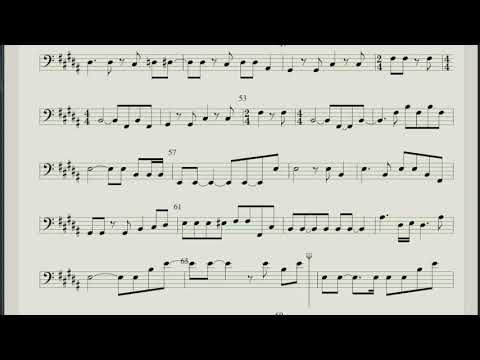 If you leave me now - original transcription bass line