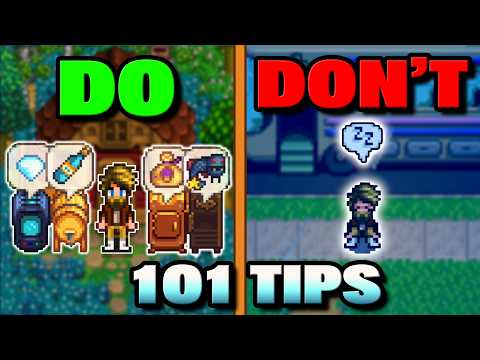101 Must-Know Stardew Valley Tips: Do's & Don'ts You Can't Miss!