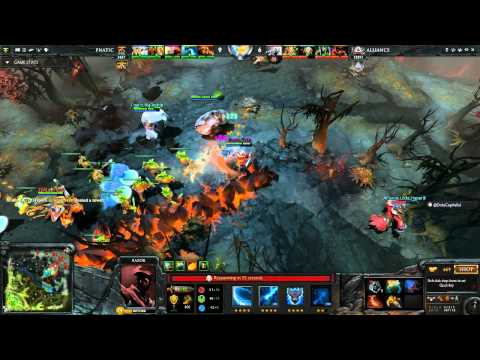 DOTA 2 #TI4 - Playoffs Day 2 - Alliance vs Fnatic - Uneditted Highlights - 12