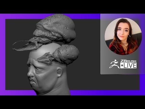 Creature & Character Concept Sculpting - Ashley A. Adams "A_Cubed" - ZBrush 2021.6