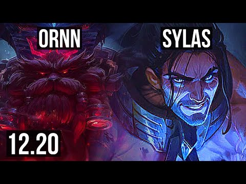 ORNN vs SYLAS (MID) | 4/1/5, 600+ games, 800K mastery | KR Challenger | 12.20