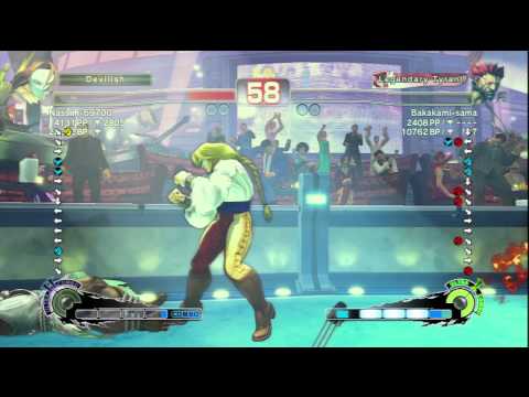 Nassim-69700 [Vega] Vs Bakakami-sama [Akuma] SSF4 AE Online Ranked Matches - PSN