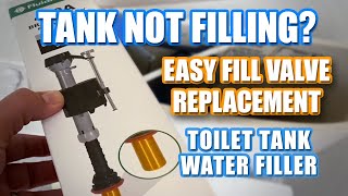 Toilet Tank Not Filling With Water? Easy Fill Valve Replacement.