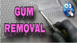 GUM REMOVAL - car interior cleaning