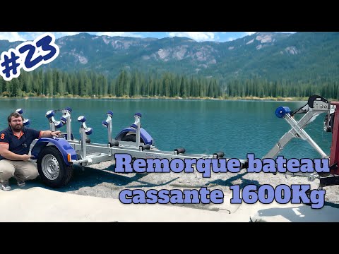 Porte bateau - remorque cassante - Sun Way SW1265M16 - PTAC : 1600Kg - 1 essieu - Reference - SW655M16_5