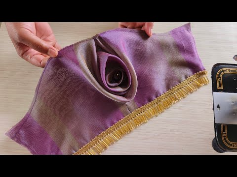 Beautiful Flower Sleeve design |Baju design cutting and stitching 
