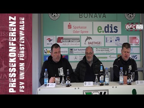 20.Spieltag - Regionalliga Nordost - FSV Union Fürstenwalde - BFC Dynamo 3:0 - 02.02.2020 - PK