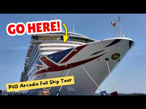 🚢P&O Arcadia 2025 Full Ship Tour: Secret Spots Revealed!🚢