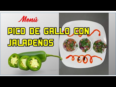 PICO DE GALLO CON JALAPEÑO PASO A PASO