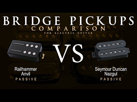 Railhammer ANVIL vs Seymour Duncan NAZGUL - Bridge Guitar Pickup Comparison Tone Demo
