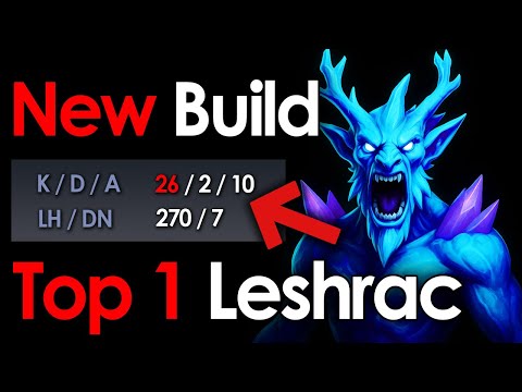 Immortal Leshrac 26 Kills Mid Gameplay | TOP Build Dota 2 Patch 7.39e
