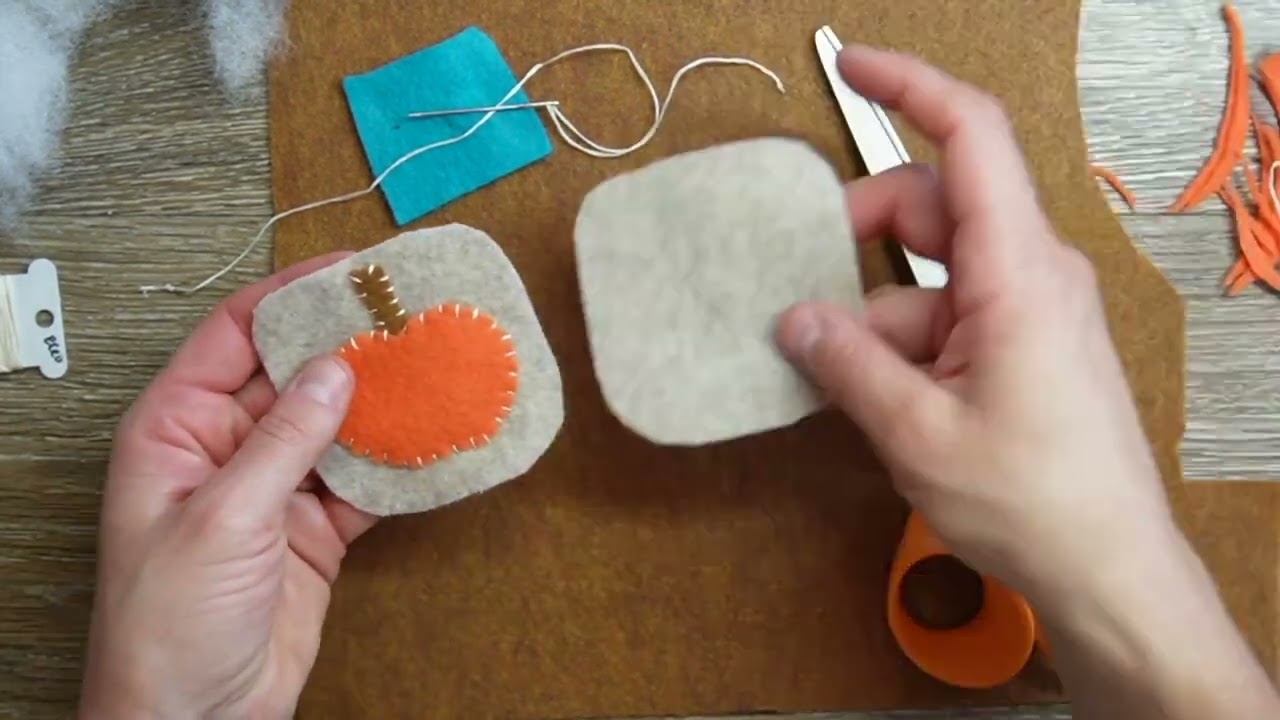 Felt Pumpkin Pin cushion