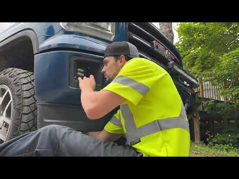 [HOW TO] 2015 GMC Sierra fog light conversion install ROUGH COUNTRY