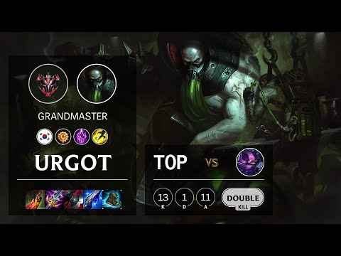 Urgot Top vs Kennen - KR Grandmaster Patch 10.15