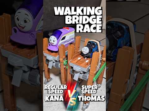WALKING BRIDGE RACE THOMAS AND FRIENDS #train #thomasandfriends #shorts #fyp #sodor #racing #funny