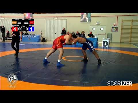 Mat 4 - 1/2 - 92KG - MAYILYAN VARDANYAN, RAZMIK (CAT) VS REYES TORRES, FABRICIO DANIEL (MAD)