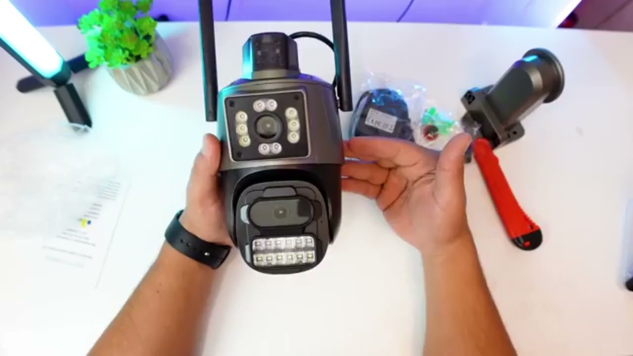 Câmera de Segurança P11 EKS Wi-Fi 4K: Duas Lentes | Leve 3 Pague 2 - Vídeo