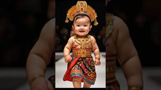 Download lagu Baby fhasion show Cute and fanny with outfit tradisioanal #youtubeshorts #ai #baby #cute #funny mp3