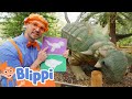 Blippi And The Big Dinosaur Blippi Educational Videos For Kids Moonbug Kids Get Up And Go