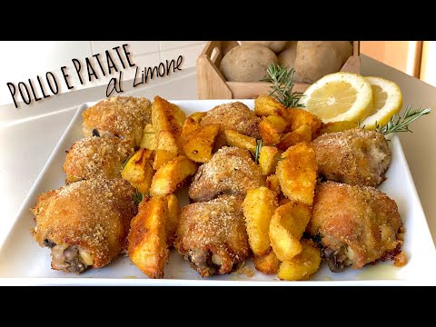 LEMON CRISPY CHICKEN WITH POTATOES 🥔 quick easy cheap recipe