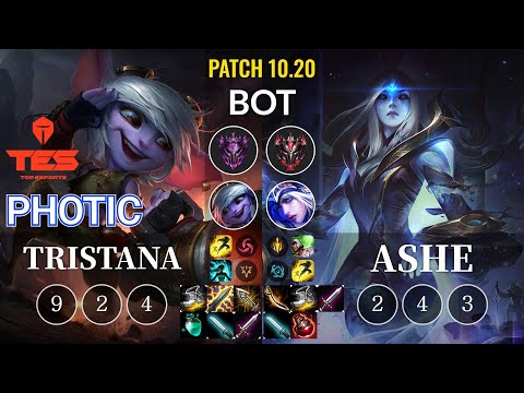 TES Photic Tristana vs Ashe Bot - KR Patch 10.20