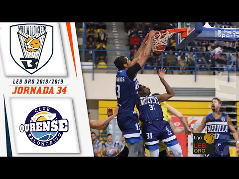 HIGHLIGHTS |  Club Melilla Baloncesto vs Rio Ourense Termal (ORO 18/19 - J34)