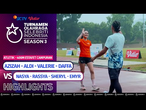 Highlights Atletik 400M Estafet Campuran | TOSI Season 3