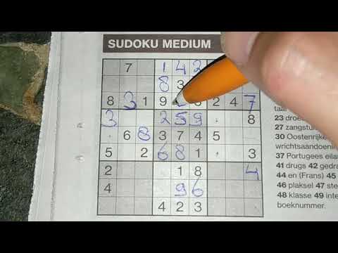Is there a recipe to solve a Medium Sudoku puzzle?  (with a PDF file) 08-05-2019