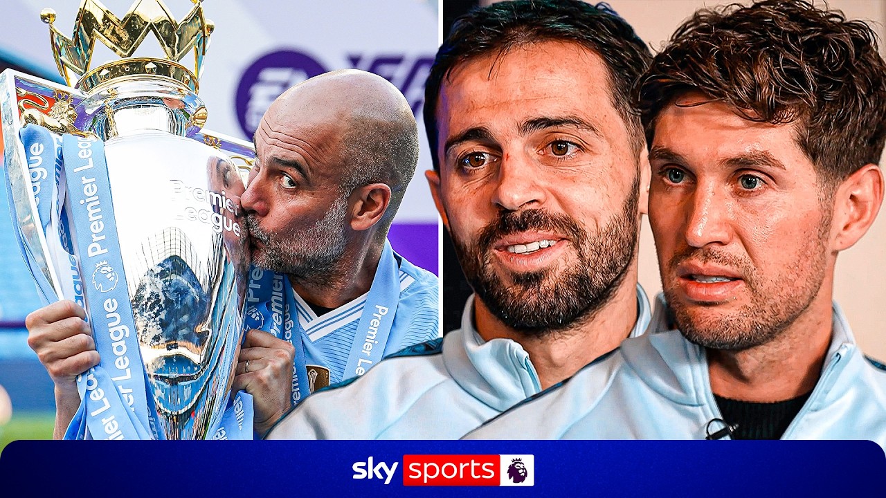 Silva and Stones reflect on their Man City careers in a pub named after them! 🔵