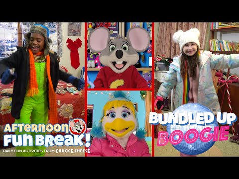 “The Bundled Up Boogie” | Chuck E. Cheese Winter Winner-Land | Afternoon Fun Break