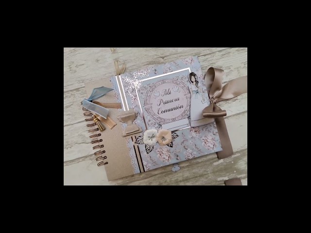 Vídeo relacionado con Libro de comunión para firmas y fotos, personalizado con placa grabada con nombre y fecha (Verde agua)