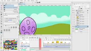 Animation - Change the position and duration of animation layers in Clip Studio Paint.