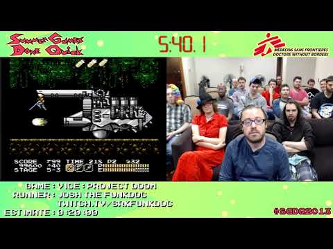 Vice: Project Doom (Any%) by Funkdoc in 14:28 - SGDQ 2013