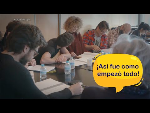 Cómo empezó LA CASA DE PAPEL? Primer lectura del guión.