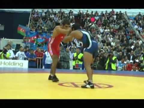 Jabrayil Hasanov AZE vs Sushil Kumar IND - 2010 FILA Wrestling Worlds - 66 kg SF