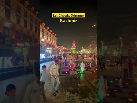Lal Chowk | Srinagar  | Kashmir | Night View #incredibleindia #kashmir
