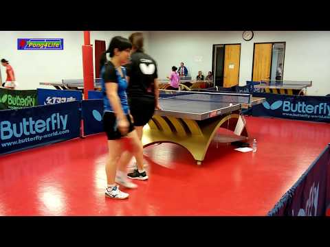 Women's Singles RR: Li Yue (2479) vs Zhu Minhua (1758) at Swan Warriors Open on 2018-11-18