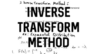Inverse Transform Sampling + R Demo