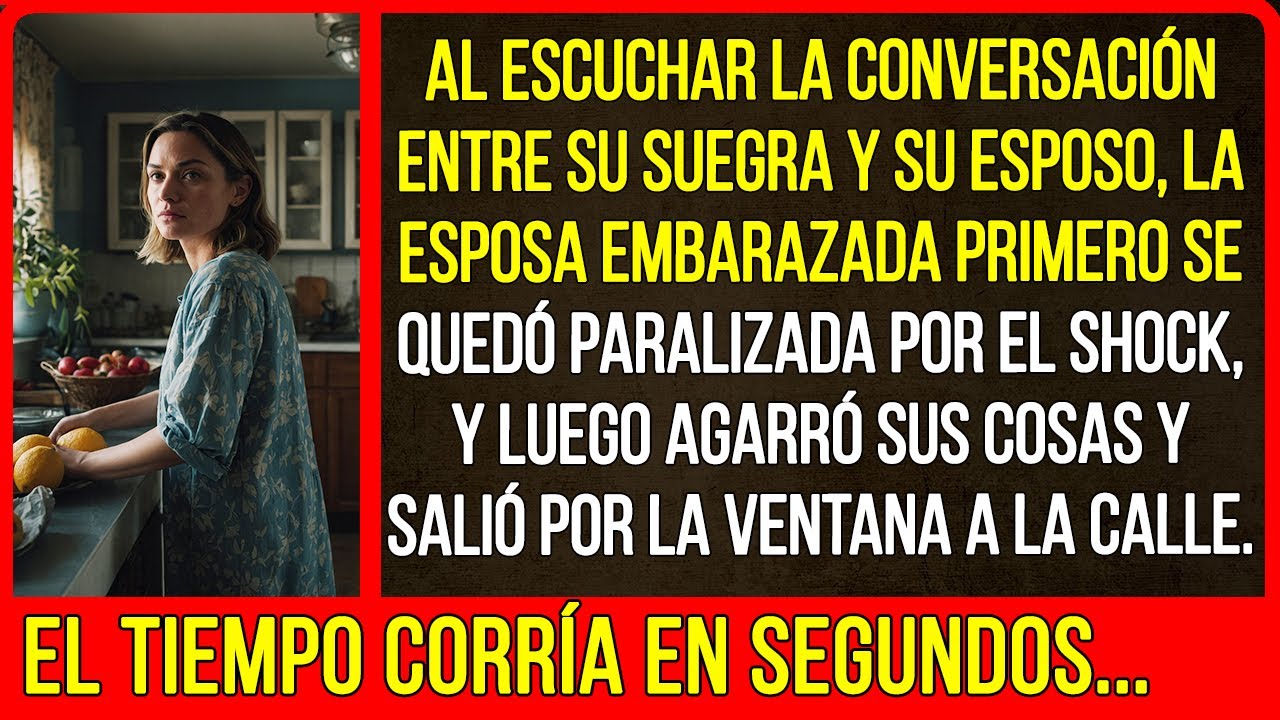 Al escuchar la conversación entre su suegra y su esposo, la esposa agarró sus cosas y salió...