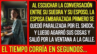 Al escuchar la conversación entre su suegra y su esposo, la esposa agarró sus cosas y salió...