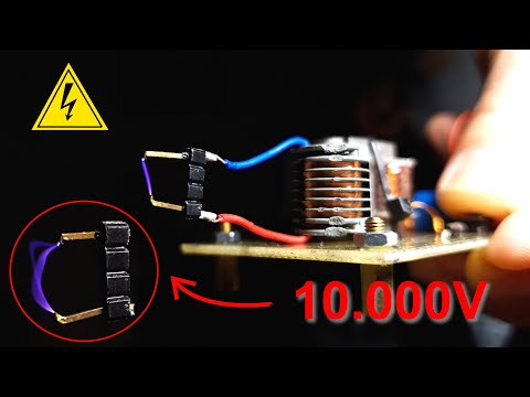 Make Super Easy 10000V High Voltage Generator | High Voltage Electric Arc