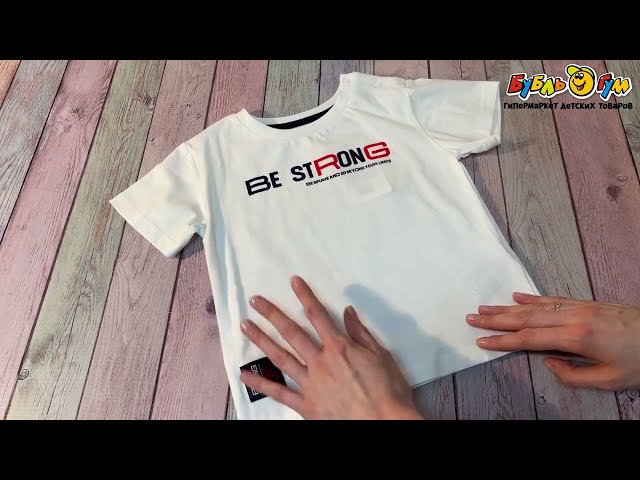 Футболка Lanson Kids с надписью белая - видео