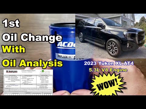 ACDelco PF63 Oil Filter Cut Open With First Oil Analysis, 2023 GMC Yukon 5.3L Engine