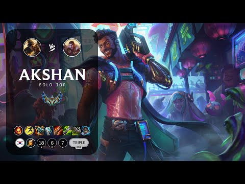 Akshan Top vs Jayce - KR Challenger Patch 13.13